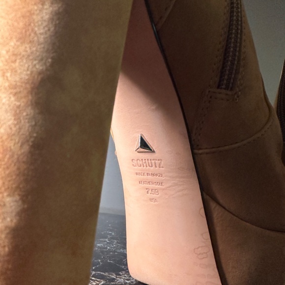 SCHUTZ Tan Platform Booties - Picture 4 of 5